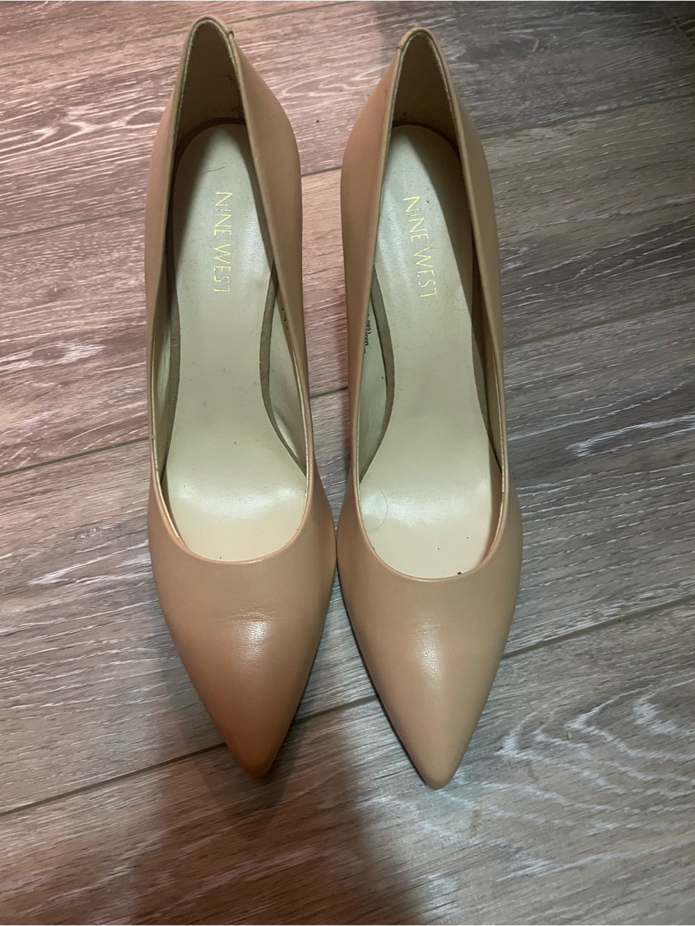 Nine West Women's Beige Pointed-Toe Pumps
